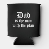 パパおもしろいマニー白黒クーラーボックスホルダー 缶クーラー (正面)