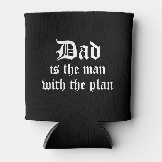 パパおもしろいマニー白黒クーラーボックスホルダー 缶クーラー (正面)