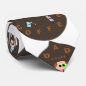 パパおもしろいモンスターがコーヒーのネクタイ大好き ネクタイ (ロール)