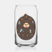 パパおもしろいモンスターがコーヒーを愛 ガラス缶 (裏面)