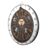 パパおもしろいモンスターがコーヒーダーツボードを大好き ダーツボード (正面右)