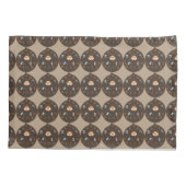 パパおもしろいモンスターがコーヒー枕カバーを愛 枕カバー (裏面)