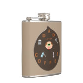 パパおもしろいモンスターがコーヒー瓶を愛する フラスク (右)