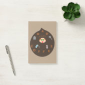 パパおもしろいモンスター愛コーヒー投稿ノートPad ポストイット (オフィス)