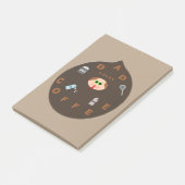 パパおもしろいモンスター愛コーヒー投稿ノートPad ポストイット (アングル)