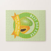 パパおもしろいヤ可愛いパパ最高のヤパンプンパパ ジグソーパズル (横)