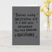 パパおもしろいユーモアユニーク引用文父の日 カード (黄色い花)