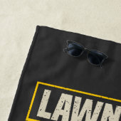 パパおもしろいローンモーワーファーザー誕生日ギャグギフト ビーチタオル (インサイチュ)