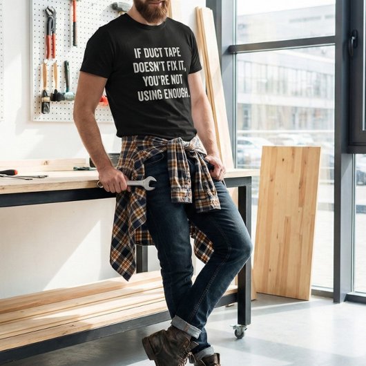 パパおもしろい引用文ダクトテープフィックス父の日 Tシャツ