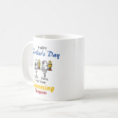 パパおもしろい泳ぐ人マッコウファースイミングチャンピオン コーヒーマグカップ (正面左)