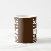 パパおもしろい見て私の母を捕まえる着陸 コーヒーマグカップ (中央)