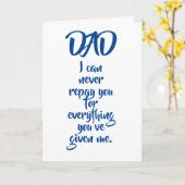 パパおもしろい誕生日カード カード (黄色い花)