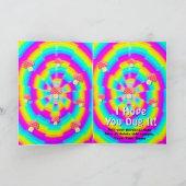 パパおもしろい誕生日トリップレトロヒッパイユーモア カード (内部)