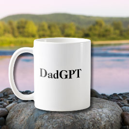 パパおもしろい誕生日DadGPT Powered by AI & パパJoke コーヒーマグカップ