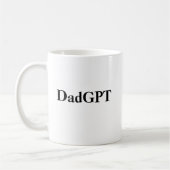 パパおもしろい誕生日DadGPT Powered by AI & パパJoke コーヒーマグカップ (左)
