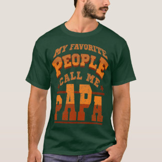 パパおもしろい諺マイお気に入りのピープル文字ブラウン Tシャツ