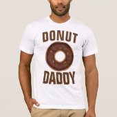 パパおもしろいTシャツドーナットダディ Tシャツ (正面)