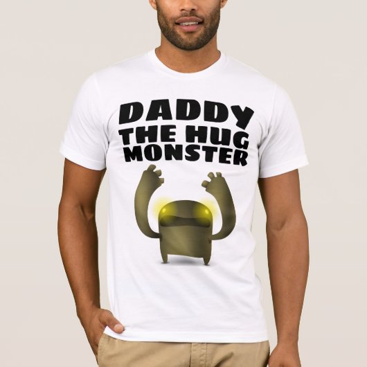 パパおもしろいTシャツハグモンスター Tシャツ (正面)