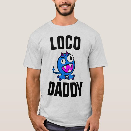 パパおもしろいTシャツロコダディ Tシャツ (正面)