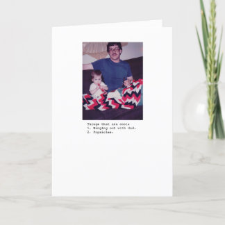 パパおよびアイスキャンデー カード