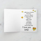 パパおよび私誕生日カード カード (内部)