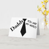 パパお前がヒーローのお父さんの日 カード (黄色い花)