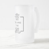 パパお前が王のマグだ フロストグラスビールジョッキ (正面右)