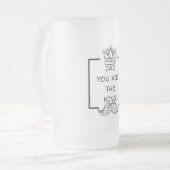 パパお前が王のマグだ フロストグラスビールジョッキ (正面左)