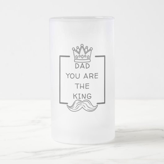 パパお前が王のマグだ フロストグラスビールジョッキ (中央)