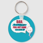 パパお前の引き出しゲームが弱くて嬉しい キーホルダー (正面)