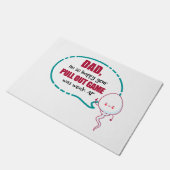 パパお前の引き出しゲームが弱くて嬉しい ドアマット (アングル)