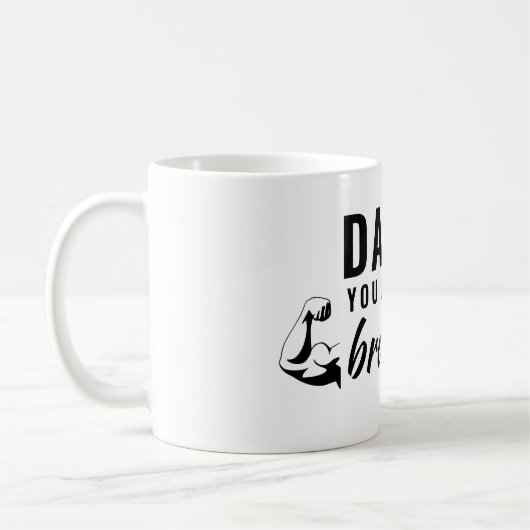 パパお前は最も勇敢な父の日だ コーヒーマグカップ (左)