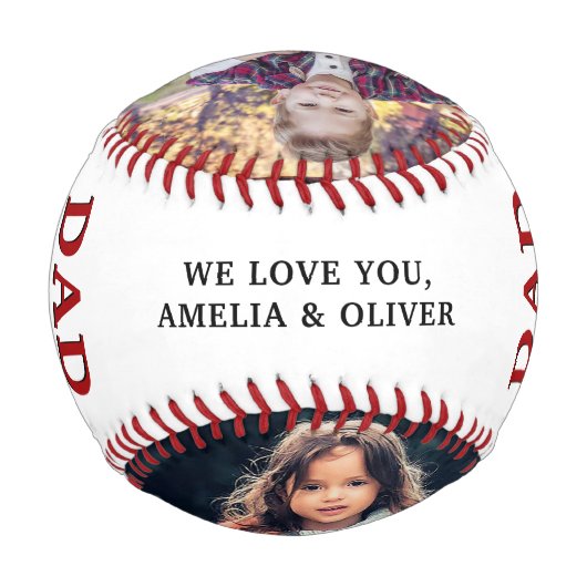パパお前は最強の父の日2の写真だ 野球ボール (裏面)