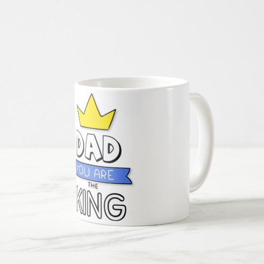 パパお前は王の父の日のマグだ コーヒーマグカップ (正面右)
