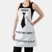 パパお前は私のヒーロー父の日オールオーバープリント エプロン (インサイチュ)