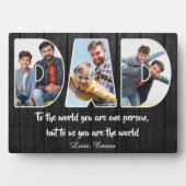 パパお客様は世界フォトコラージュ フォトプラーク (正面)