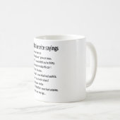 パパお気に入りのことわざ父の日贈り物 コーヒーマグカップ (正面右)