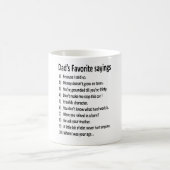 パパお気に入りのことわざ父の日贈り物 コーヒーマグカップ (中央)