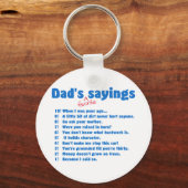 パパお気に入りのことわざ キーホルダー (正面)