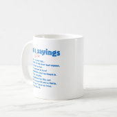 パパお気に入りのことわざmag コーヒーマグカップ (正面左)