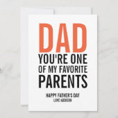 パパお気に入りの親父のデイカード カード (正面)