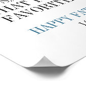 パパお父お気に入りのさんの日のポスター ポスター (角)