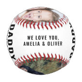 パパお父さんのお父さんの2日目の写真 野球ボール (裏面)