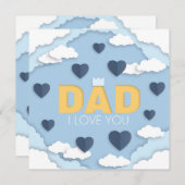 パパお父さんの日の挨拶 シーズンカード (正面/裏面)