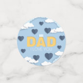 パパお父さんの日、私はあなたを愛している コンフェッティ (スモール正面)