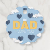 パパお父さんの日、私はあなたを愛している フェイバータグ (裏面)