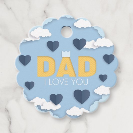 パパお父さんの日、私はあなたを愛している フェイバータグ (正面)