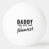 パパお父さん最高のお父さんの日 卓球ボール (正面)