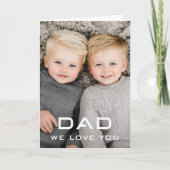 パパお父モダンさんの日写真が大好き シーズンカード (正面)