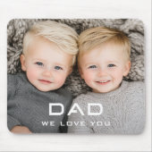 パパお父モダンさんの日写真が大好き マウスパッド (正面)